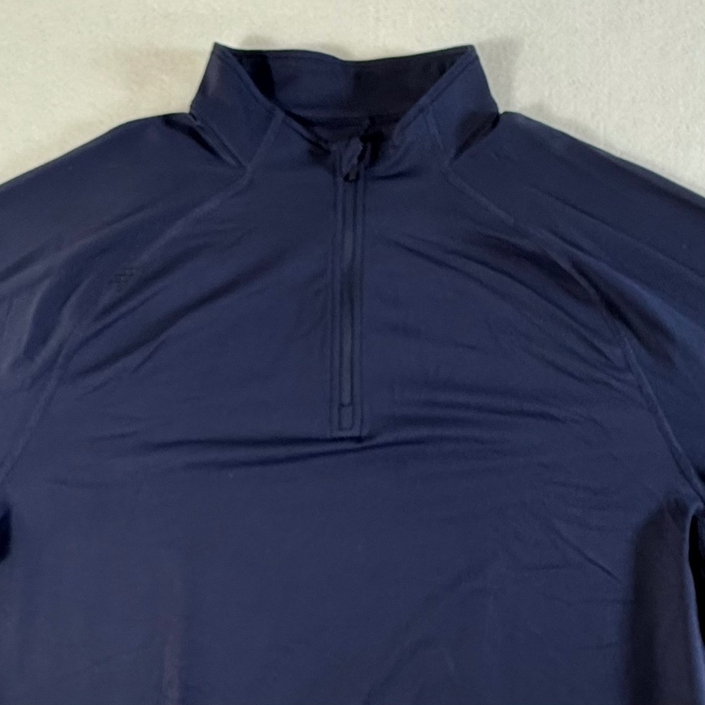 Rhone 1/4 Zip Pullover Mens Large Long Sleeve Performance Shirt Navy Blue